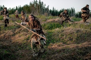 Neanderthals attacking