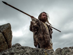 Neanderthal with spear